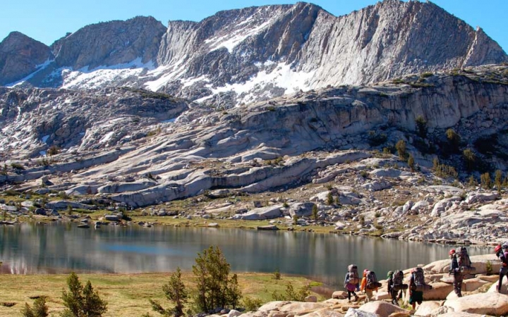 adults unplug on outdoor trip